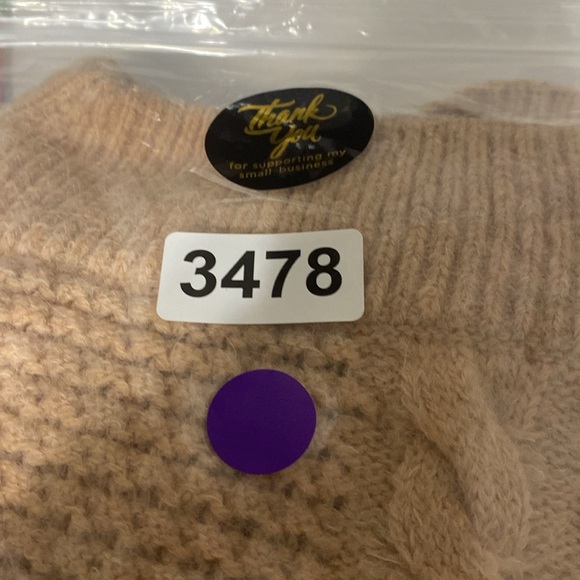 Sleeping On Snow Anthropologie Coastal Off The Shoulder Cable Knit Sweater Sz. L - Picture 14 of 14